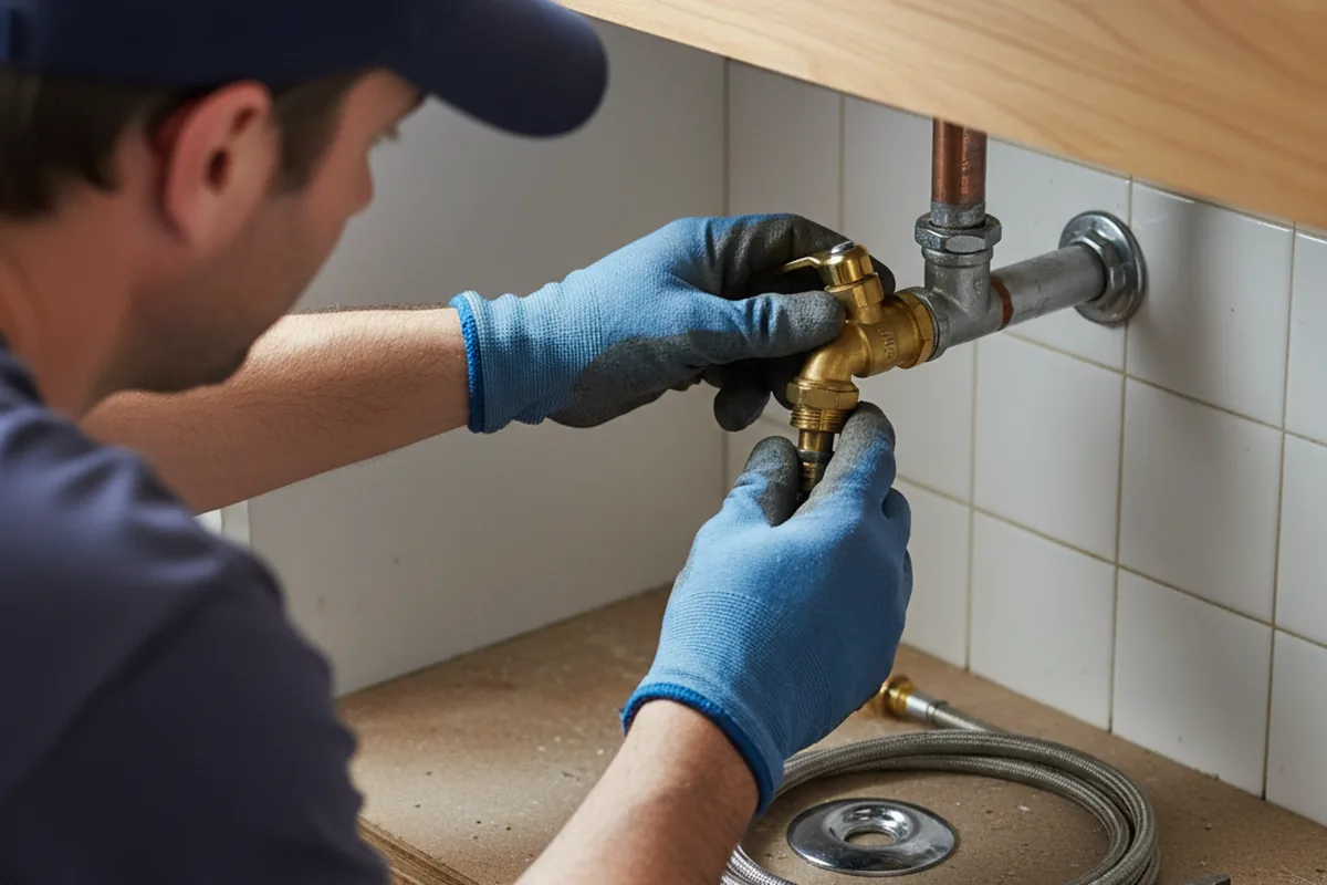 Shutoff valve and fitting work during Faucet and Fixture Repair in Mobile